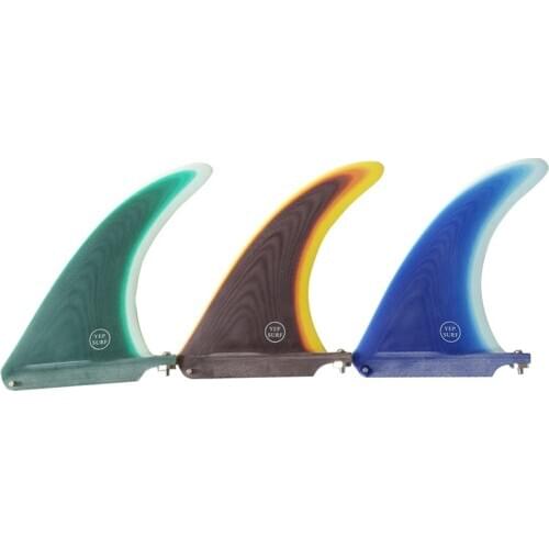 7"/8"/9"/11" Surf surfboard fin center single box fin longboard 10.25 inch length sup accessories performance noserider style