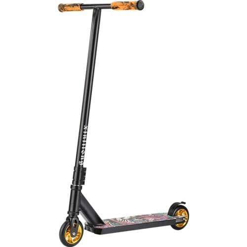 Adult and youth two-wheeled professional extreme scooter, competitive stunt car