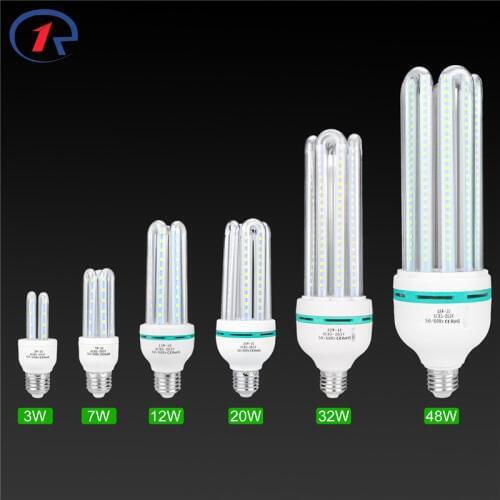 ZjRight E27 Energy Saving LED lighting lamps 3W 7W 12W 20W 32W 48W Living room,bedroom,indoor,home,library,office,factory lights