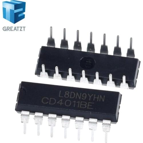 GREATZT 10PCS CD4011BE DIP14 CD4011 DIP 4011BE DIP-14 new and original IC
