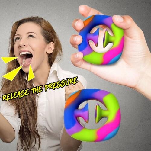 New Grip Fidget Sensory Toy Silicone Gripper поп ит Relieves Anxiety Adults Children Autism Reliever Snapperz Decompression Toy