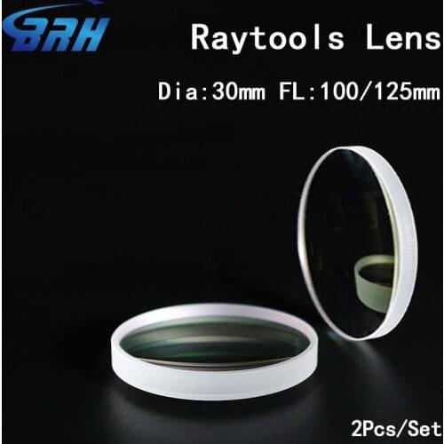 Raytools high fiber laser Focus Lens/Collimator Lens Dia.30 FL.100/125mm For Raytools BT240 Fiber Laser Head Bodor Machine