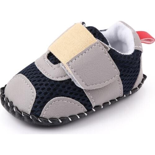Fashion Casual Newborn Baby Boy Shoes First Walkers Breathable Mesh Infant Toddler Kids Shoes 0-18 Months Soft Sole Antiskid