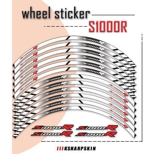 New Sale Tire modification Motorcycle rim stickers wheel film border reflective decals For BMW sticker S1000R S1000 R s 1000R