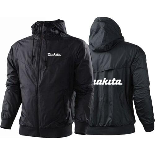 Makita Logo 2021 New Customize High Street Zipper Jackets Print Sport Coats Mans Men Harajuku Windbreaker Hooded Hoodies