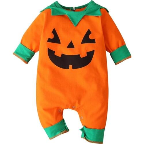 Newborn Infant Baby Boys Girls Clothes Long Sleeve Halloween Keep Warm Romper Jumpsuit 3 6 9 12 18 Months peleles para bebe