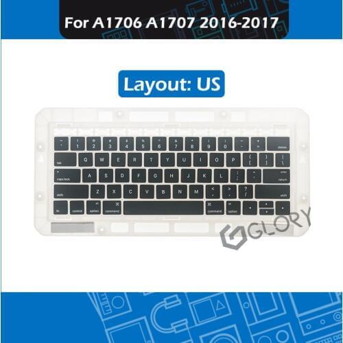New US Layout Keycaps Complete set for Macbook Pro Retina 13" 15" A1706 A1707 Key cap Replacement Late 2016 Mid 2017