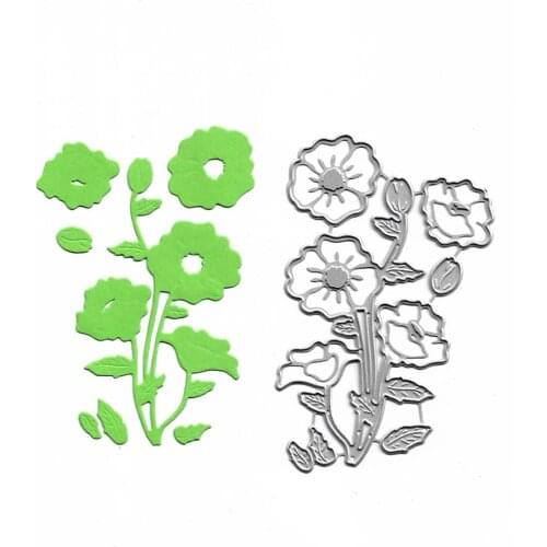 Flower Cutting Dies Scrapbooking Album Cards Making Craft Handmade DIY Stencil Stamps And Slimline Card Dies Metal Cut Die Mold