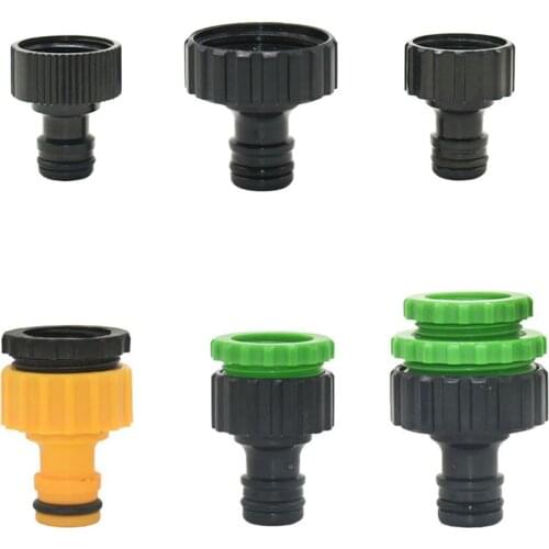 1/2" 3/4" 1" Thread Quick Connector 16mm Nipples Garden Watering Coupler Drip Irrigation Hose Tap Connector Fittings 1 Pcs