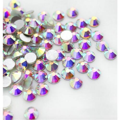1440pcs/lot ss3~ss30 Flatback rhinestones glass applique strass crystal for DIY Manicure Hot-Fix needlework clothes accessories