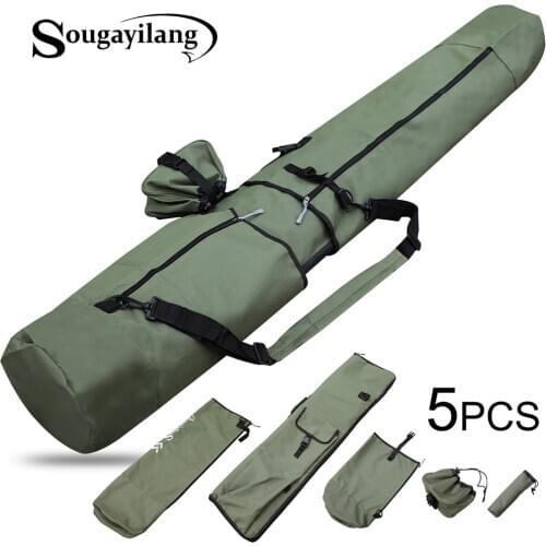 Sougayilang 120cm Fishing Bag Portable Multifunction Nylon Fishing Bags Fishing Rod Bag Case Fishing Tackle Tools Storage Bag