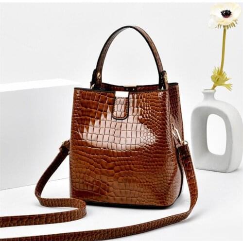 Snake New Fashion Brand Women Bag Alligator Leather Messenger Bags Buckets Shoulder Crossbody Bag Women Handbags Bolso Mujer