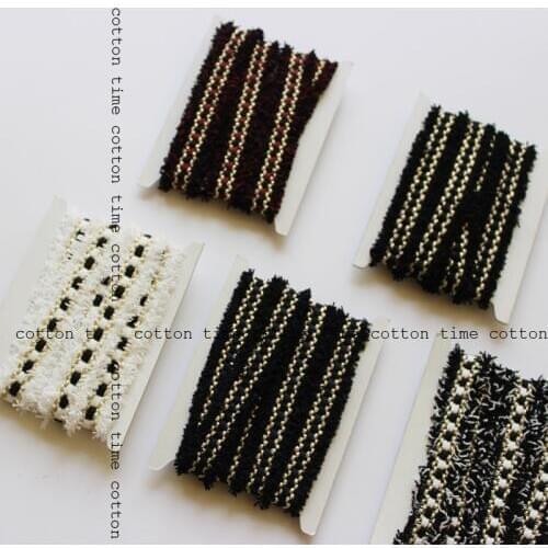 5yards/lot tweed webbing 2cm wide Golden Mixed Ribbon with sequins in brand style accessory for bag garment free shipping