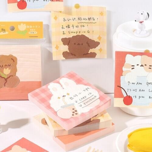 Yisuremia 100 Sheets NOTE FOR Kawaii Memo Pads Note Paper To Do List Daily Planner Notepad Paperlaria School Office Stationery