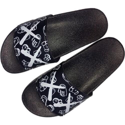 Slippers Female Spoof Fork Eyes Around Home Sandals And Slippers Bathroom Bath Outdoor Sandals Men And Women Non-Slip Slippers