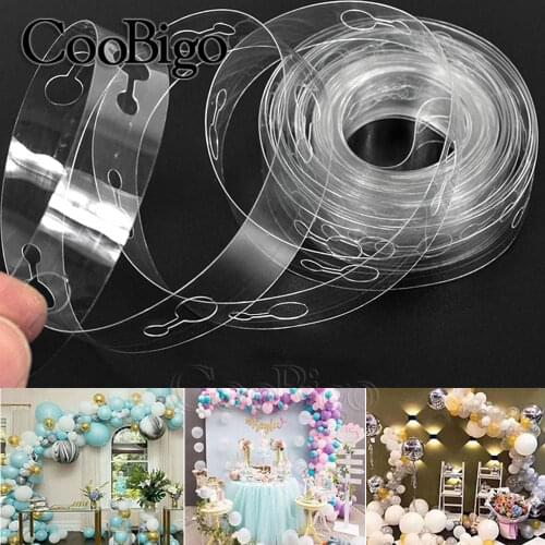 1 Roll Balloon Accessories Balloon Rubber Chain Ribbon Plastic 5M for Wedding Birthday Party Xmas Decoration Garland Kit