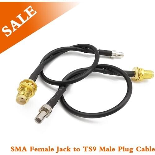 1Pcs 3M/6M/9M TS9 Male Plug to SMA Female Jack Bulkhead External Antenna Adapter RG174 Cable For 3G GSM 4G LTE WiFi Antenna