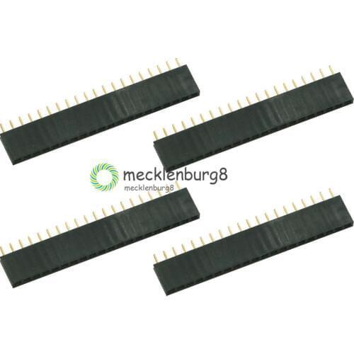 10PCS 20Pin 1x20 Single Row Female Socket Connector 2.54mm Pitch NEW