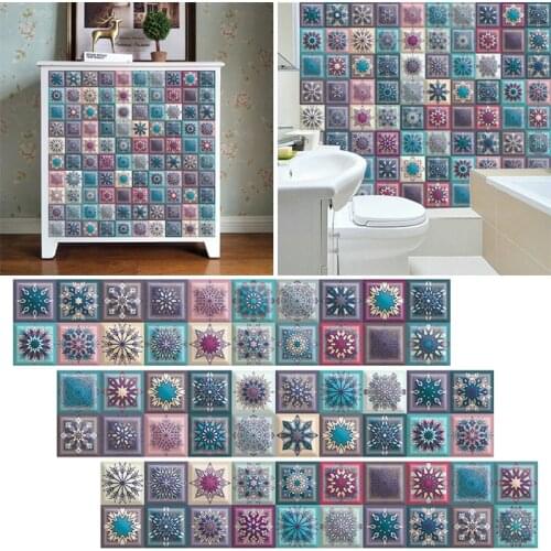 3D Marble Mosaic Frosted Tiles Floor Wall Sticker Kitchen Bathroom Home Renovation Wallpaper Non-slip Thicken Wall Decals