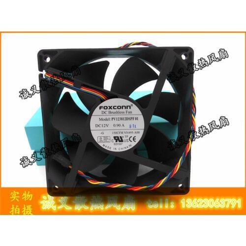 Free Shipping For Foxconn PV123812DSPF01 NN495 0NN495 Server Square Fan 12V 0.90A 12CM 12MM 120*120*38MM