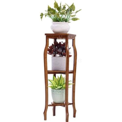 Flower shelf solid wood floor type indoor multi-layer meaty green bar special offer balcony living room storage decoration