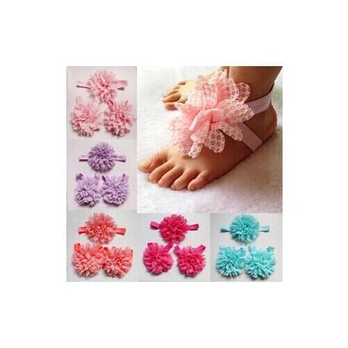 Baby Foot Flower Kids Lace Shoes Baby Girls Photogray Shoes Wholesale