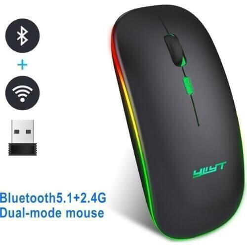 Ergonomic Gaming Mouse G852 Bluetooth 5.1+ 2.4g Dual Mode Computer Mouse Gamer Mice with Backlight for Windows PC Laptop