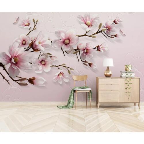 Flower Lily Photo Wallpaper 3D Mural Picture for Living Room Canvas Print Art Wall Paper Hand Painting Floral Contact Paper