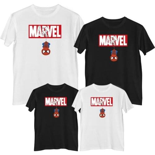Marvel The Avengers Spider Man T-shirt Summer Comfortable 100% cotton Fashion clothes for teens Mens t-shirt boys clothes Tops