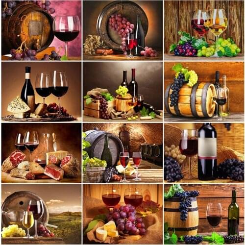 EverShine 5D Diamond Embroidery Liqueur Diamond Painting Full Drill Food Beaded Embroidery Mosaic Art New Arrival Handicraft