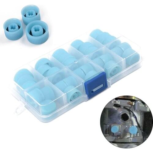 Auto AC valve cap Seal Set 30pcs Car Dust Cover High Low Parts Refrigerant