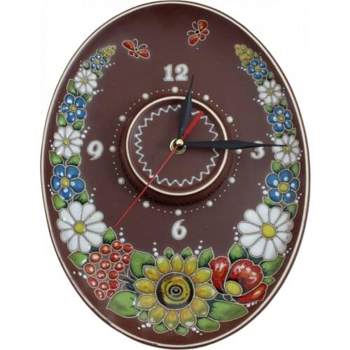Красная глина Wall Clock