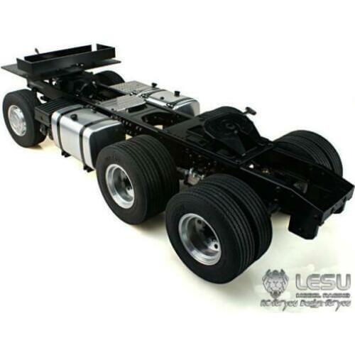 LESU 1/14 RC 6*6 Sca Metal Chassis for DIY Tmy Model Tractor Truck Dumper TH10221