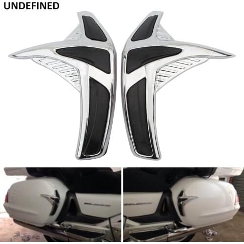 Motorcycle Saddlebag Front Scuff Protector Fairing Cover Chrome Decorative For Honda Gold Wing GL1800 2001-2011 GL 1800 Models