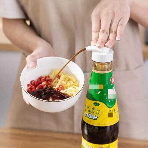 Push oyster pump syrup tomato sauce vinegar olive oil bottle head pressure nozzle home oyster sauce push pump accessories Tool