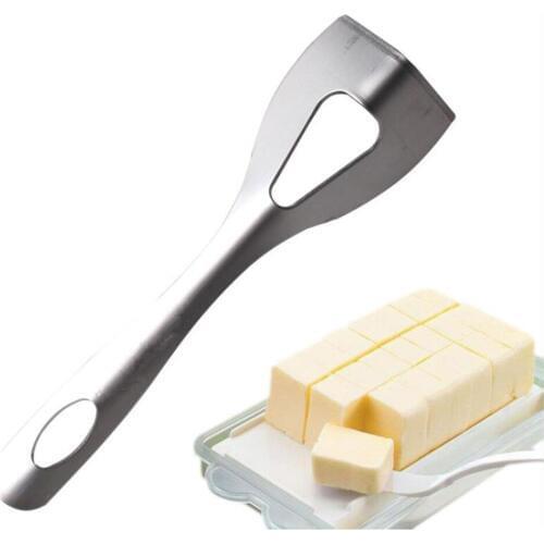 14cm Stainless Steel Cheese Cutter Slicer Food Grade Cheese Butter Cutter Cake Spatula Cheese Tool 1050B