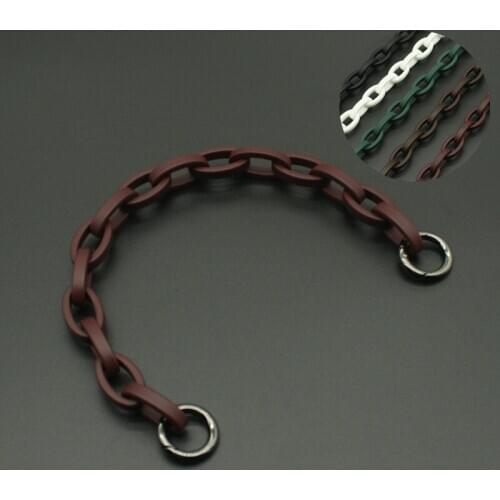 Fashion 30cm/40cm Acrylic Resin Bag Strap For Shoulder Bag Fish Bone Handbag Chain Strap Detachable Belts Handle Bag Accessories