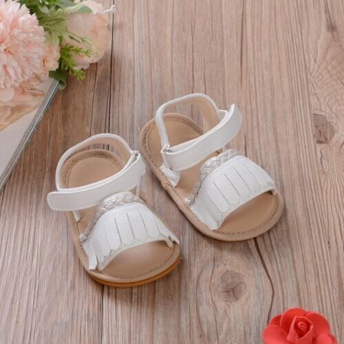 Pudcoco Newborn Baby Girl Shoes Summer Sandals Soft Sole Crib Shoes Anti-slip Prewalker Newest Baby Girl Summer