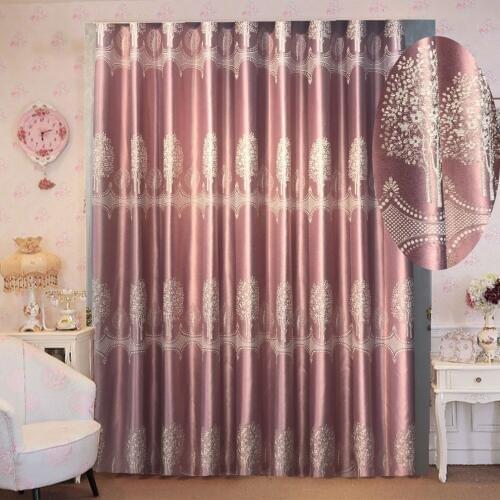Modern minimalist printed curtains For Living Room pink/blue/brown Drapes Window Panel Fabric Curtain For Bedroom Shading