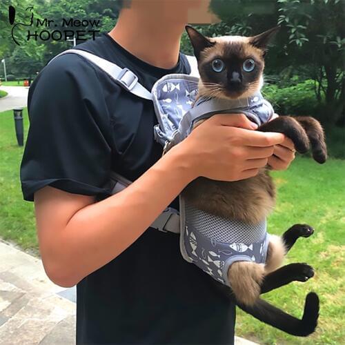 Hoopet Pet Cat Carrier Fashion Travel Bag Dog Backpack Breathable Pet Bags Shoulder Puppy Carrier