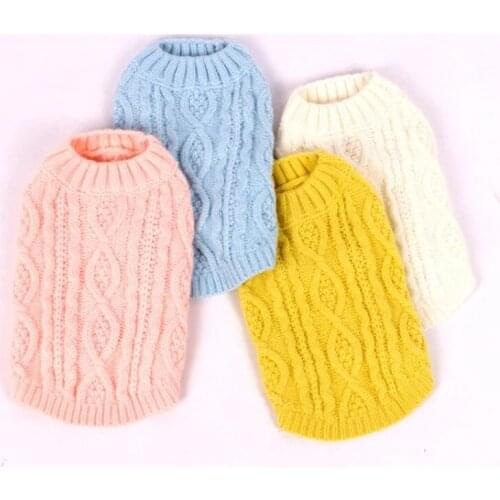 Cat Dog Sweater Winter Coat Doggie Puppy Chihuahua Yorkshire Terrier Luxury Small Pets Clothes Pomeranian Poodle Bichon Clothing