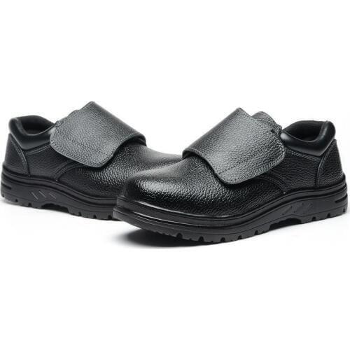 Safety Shoes Cap Steel Toe Safety Shoe Boots For Man Work Shoes Men Waterproof Size 12 Black Footwear Wear-resistant DXZ002