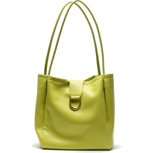 Tote Bag Women 2021 New Bag Large Capacity Womens Cowhide One-shoulder Leather Handbags Commuter Trend Womens Bags