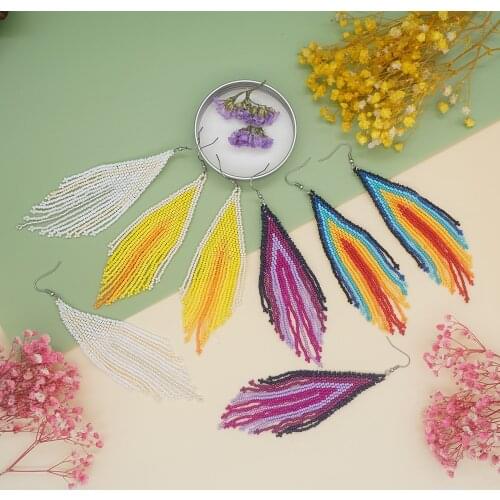 Go2boho Fringe Tassel Earrings Statement Earring For Women Jewelry Handmade Pendientes Jewellery Native Style Beaded Ear Rings