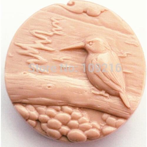1pcs New Style Magpies Singing(zx1503) Silicone Handmade Soap Mold Crafts DIY Mold