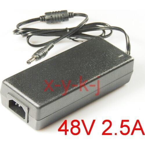 1PCS High quality IC solutions AC 100V-240V DC 48V 2.5A Switch power supply, 120W LED adapter, DC 5.5*2.1-2.5mm