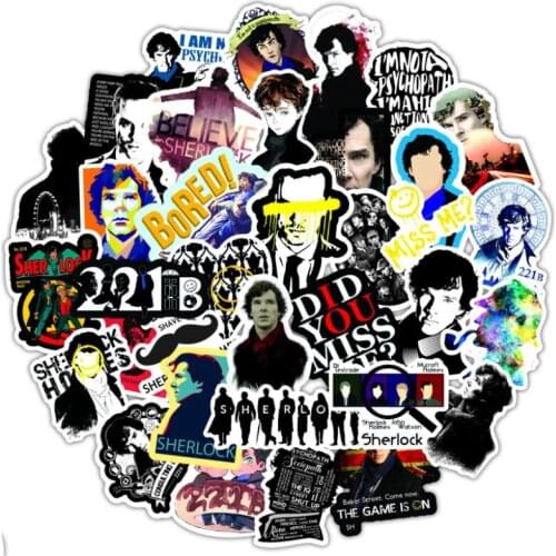 10/30/50Pcs/Set Detective Sherlock beauty drama For Snowboard Laptop Luggage Fridge Car- Styling Vinyl Decal Home Decor