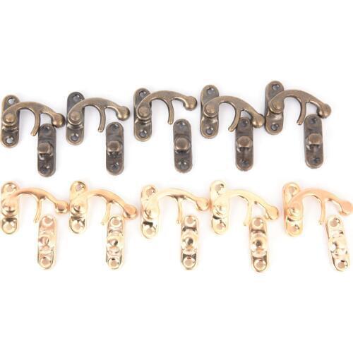 10PCS/Lot Hook Bag Accessories DIY Handbag Locks Closure Metal Lock Catch Curved Buckle Horn Lock Clasp 27x32x23mm