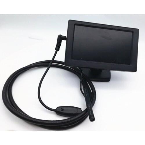 4.3 Inch 5.5MM 450,000Pixels Rigid Cable AV Endoscope Camera Take Photo and Video CMOS Borescope 2M