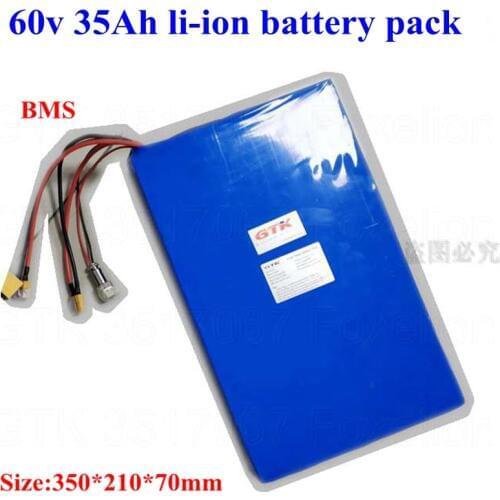 60v 35Ah li-ion battery pack 100A BMS 5400w 3600w 3000w dualtron ultra ⅠⅡ electric scooter bike motor power RV EV + 10A charge